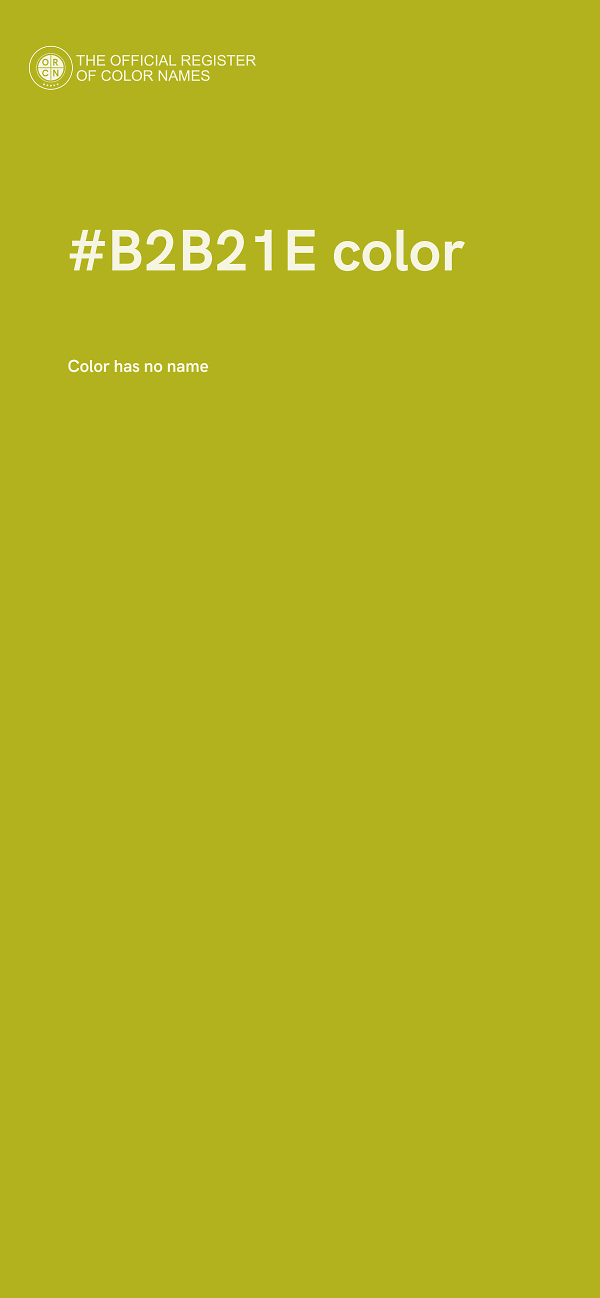 #B2B21E color image