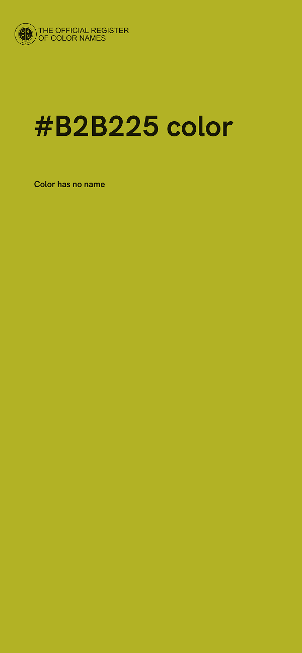 #B2B225 color image