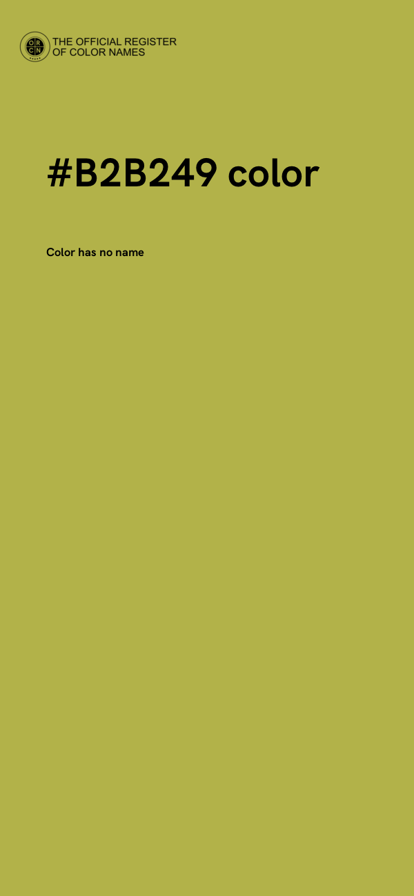 #B2B249 color image