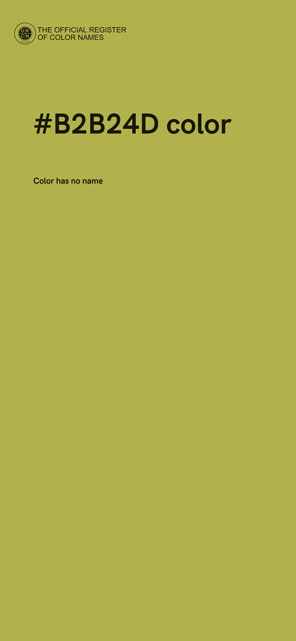 #B2B24D color image