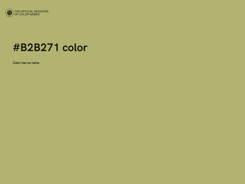 #B2B271 color image