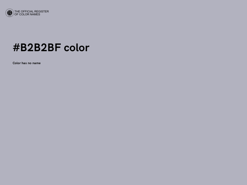 #B2B2BF color image
