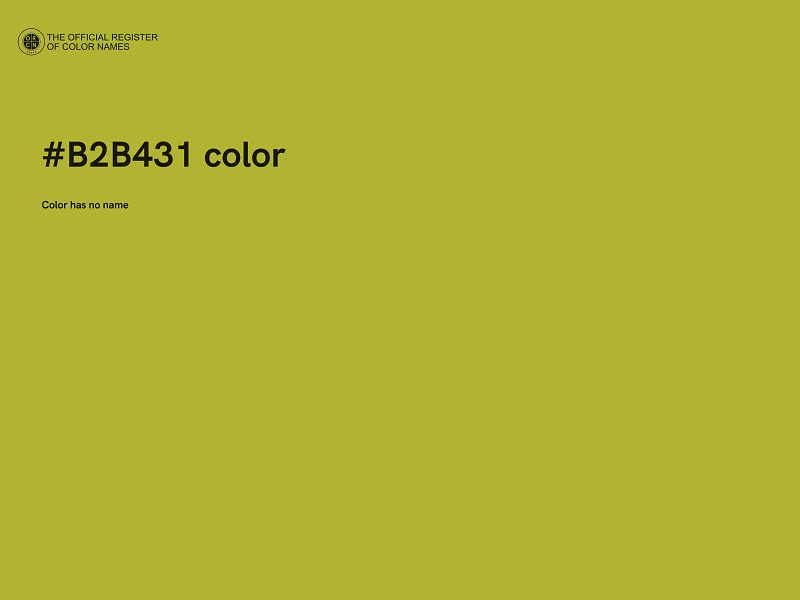 #B2B431 color image