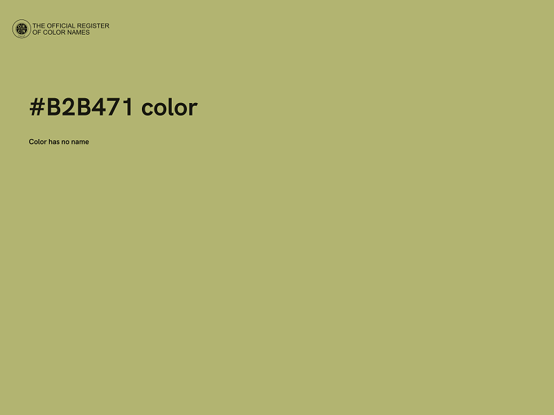 #B2B471 color image