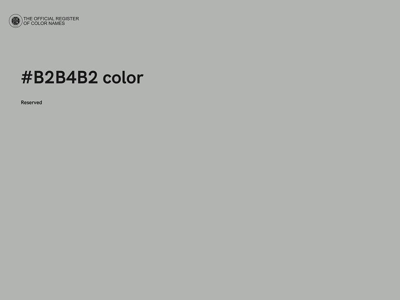 #B2B4B2 color image