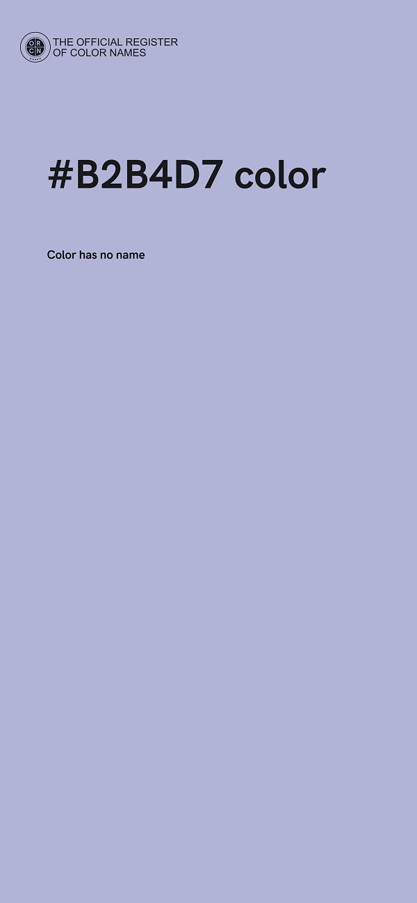 #B2B4D7 color image