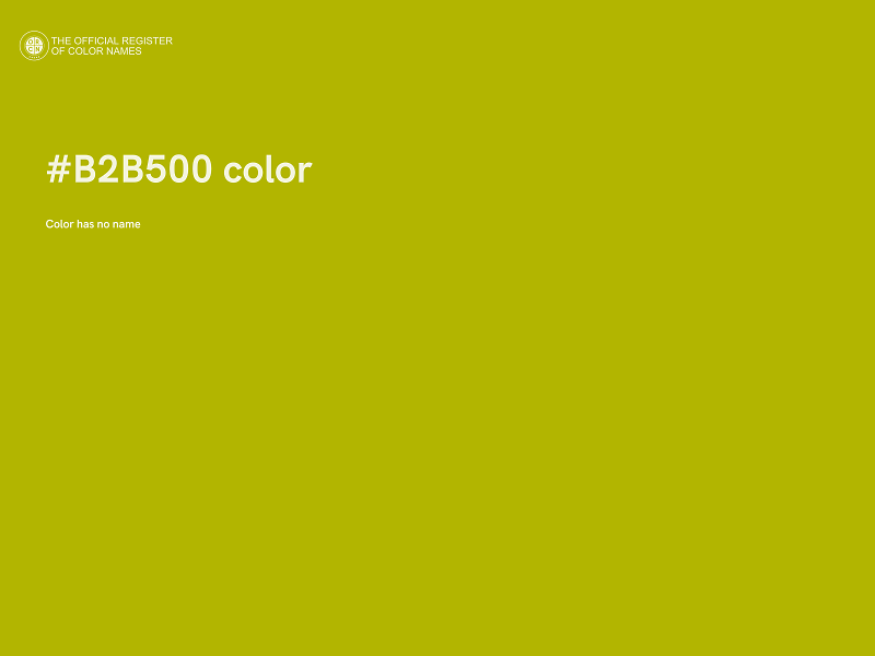 #B2B500 color image