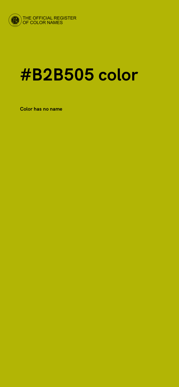 #B2B505 color image