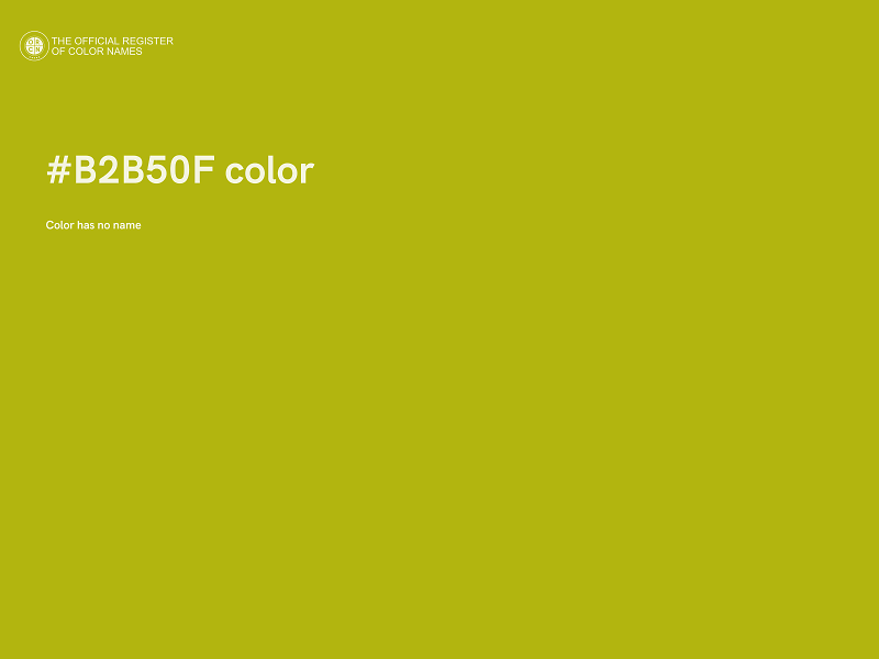 #B2B50F color image