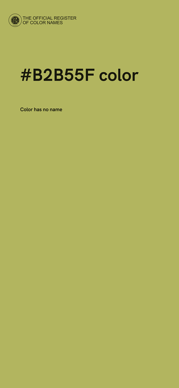 #B2B55F color image