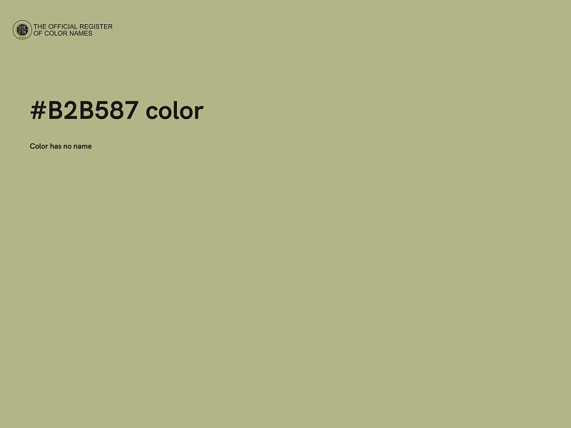 #B2B587 color image