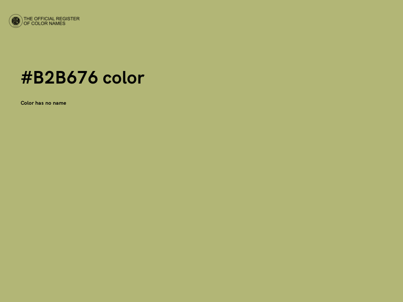 #B2B676 color image