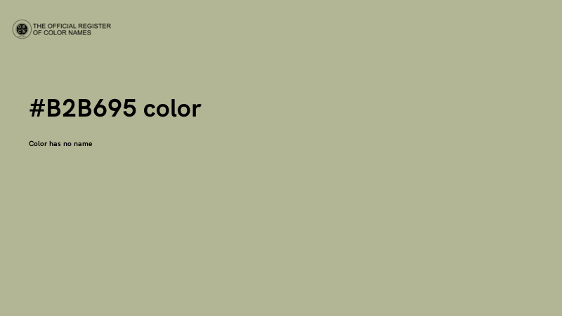 #B2B695 color image