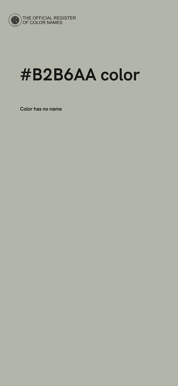 #B2B6AA color image