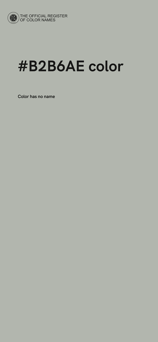 #B2B6AE color image