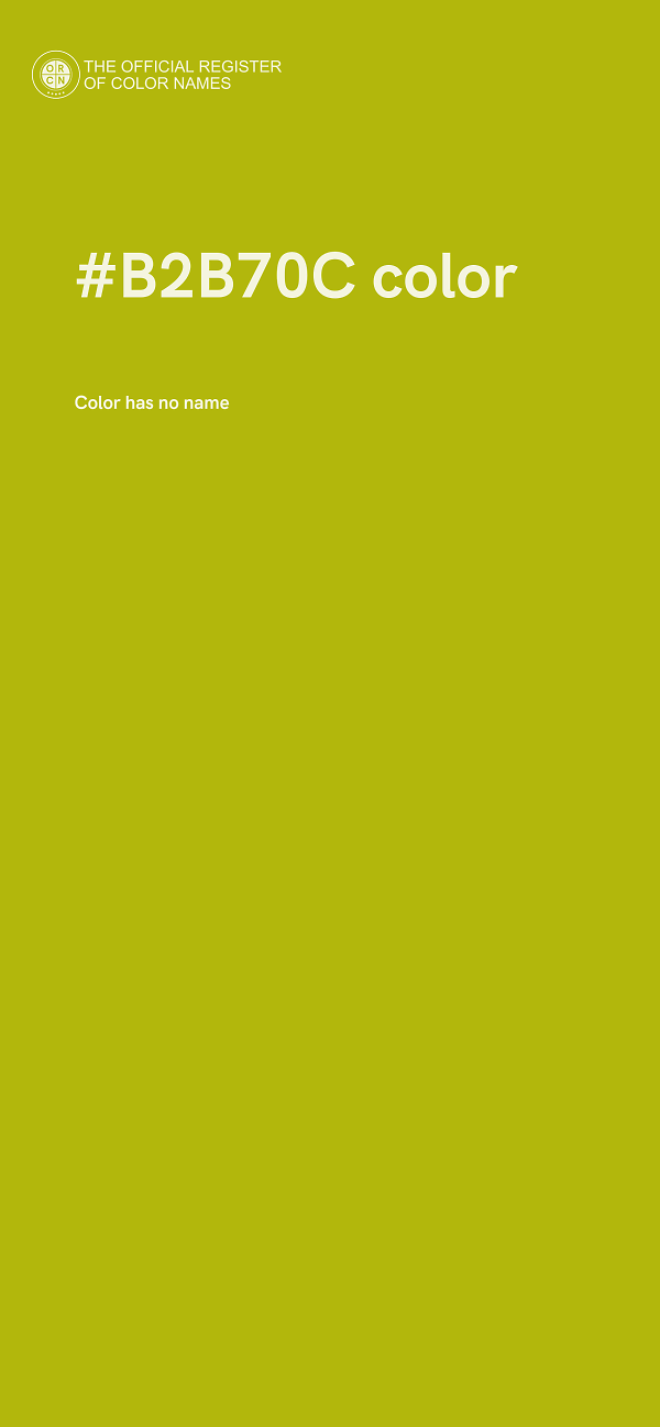#B2B70C color image