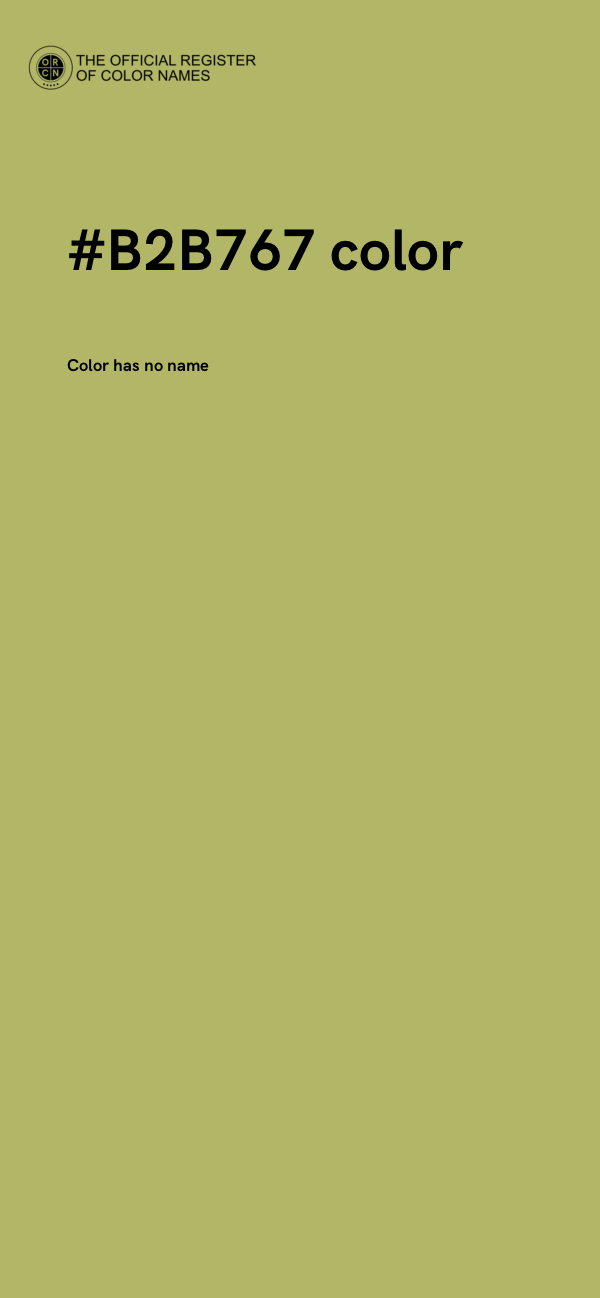 #B2B767 color image