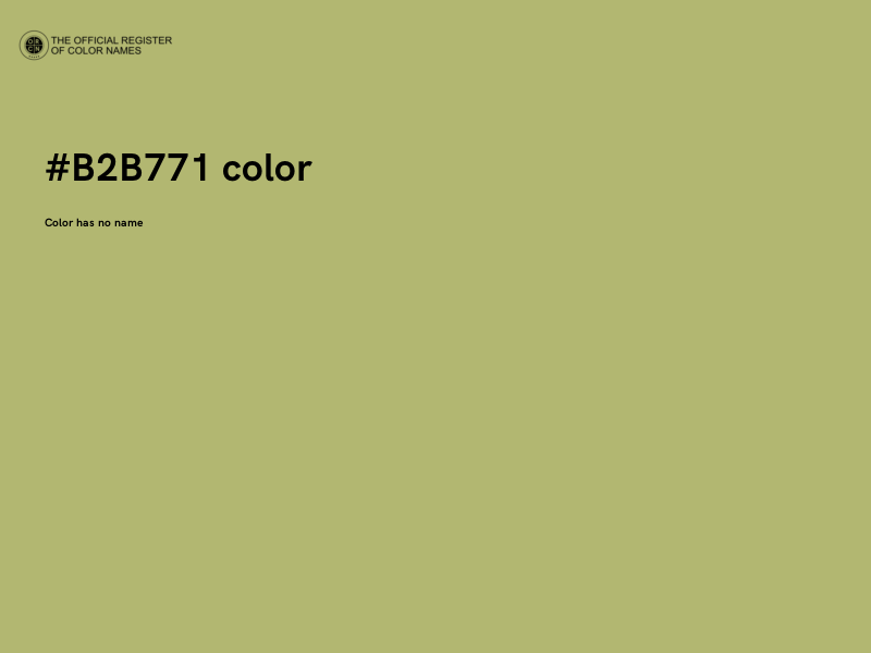 #B2B771 color image