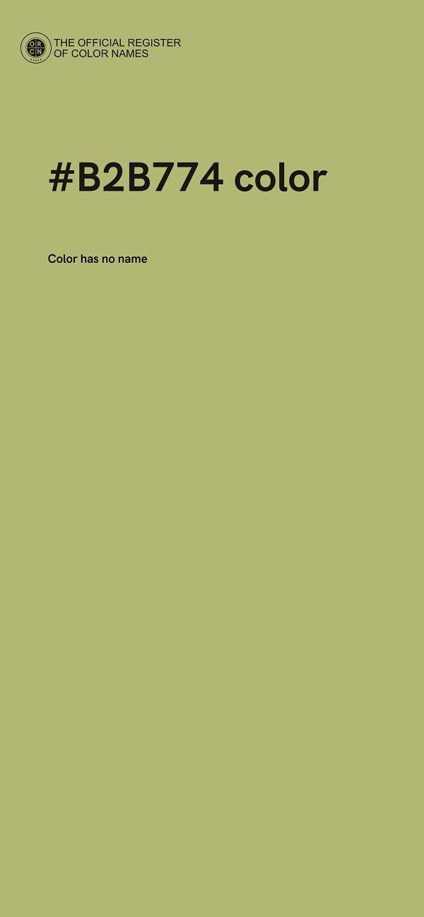#B2B774 color image