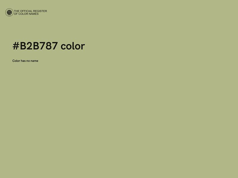 #B2B787 color image