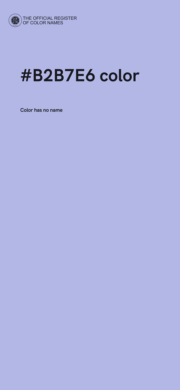 #B2B7E6 color image