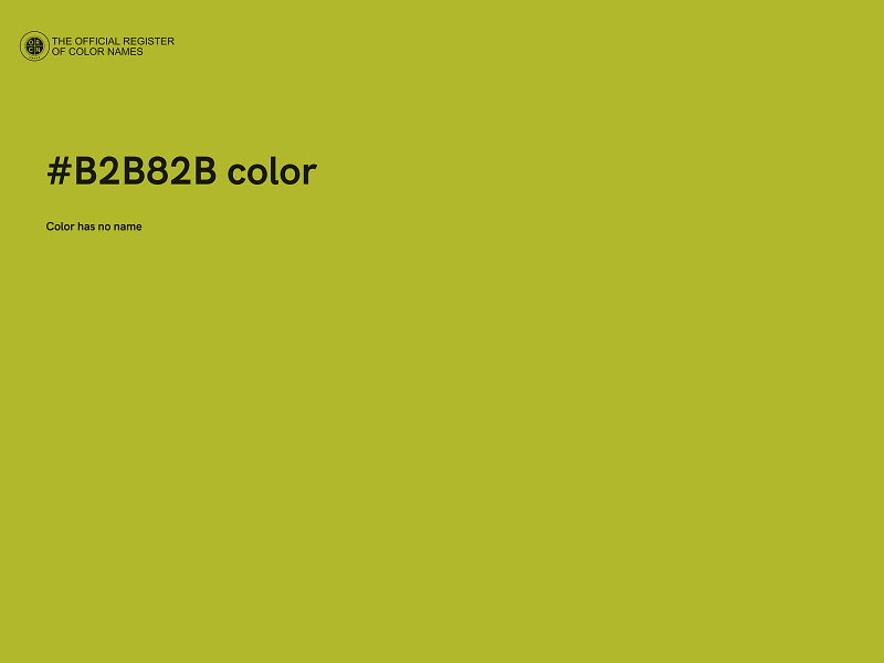 #B2B82B color image