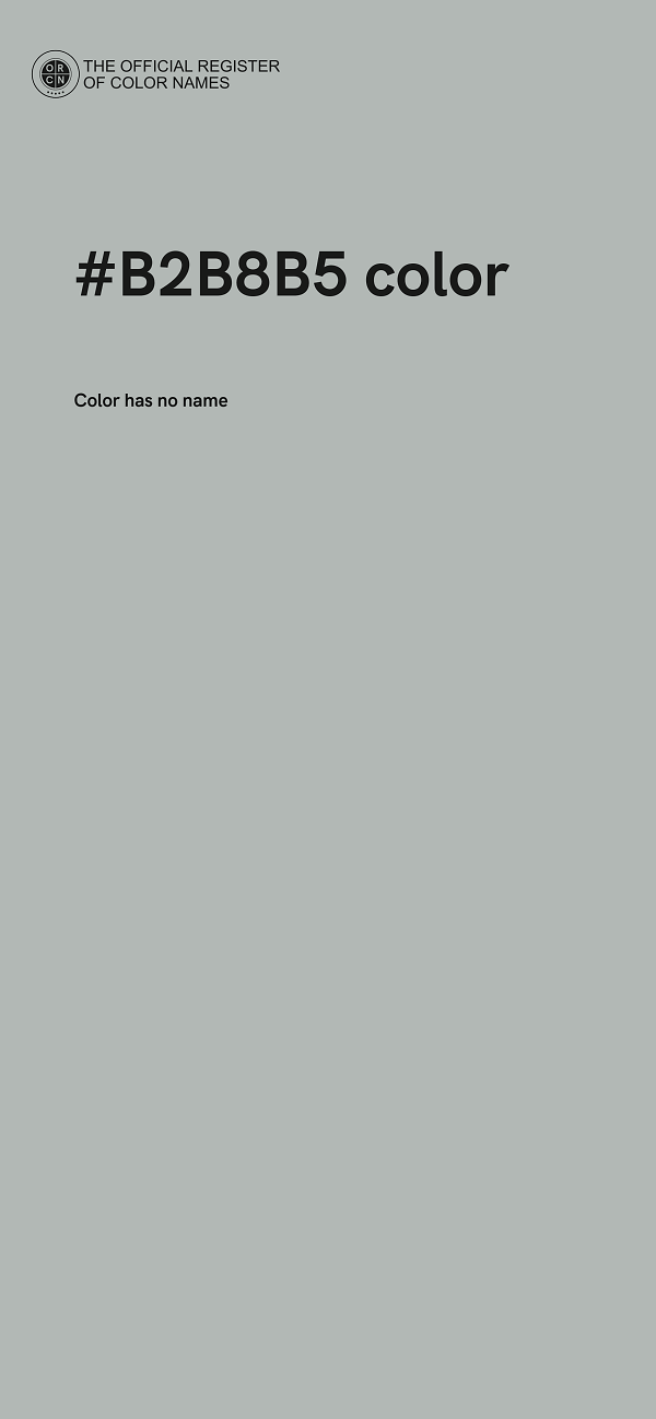 #B2B8B5 color image