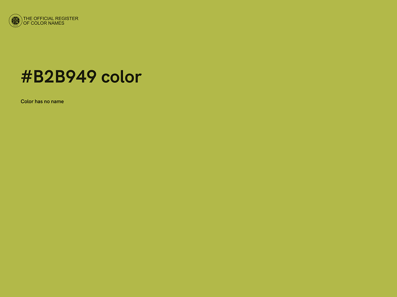 #B2B949 color image