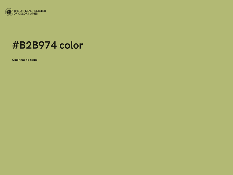 #B2B974 color image