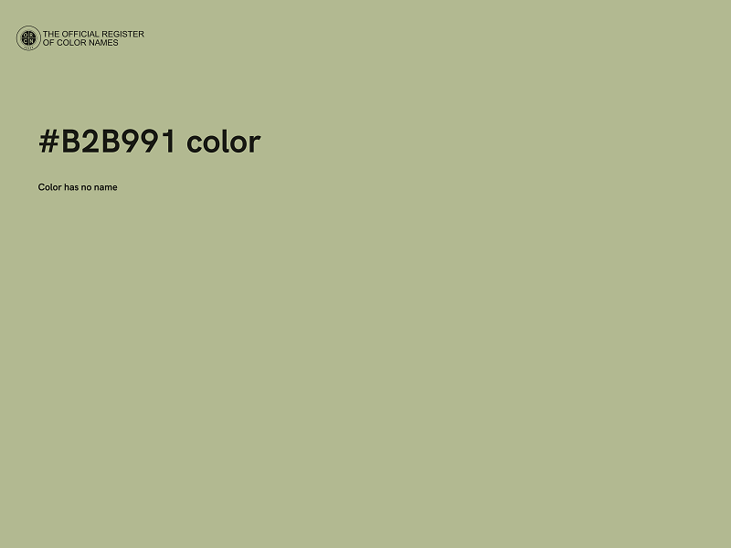 #B2B991 color image