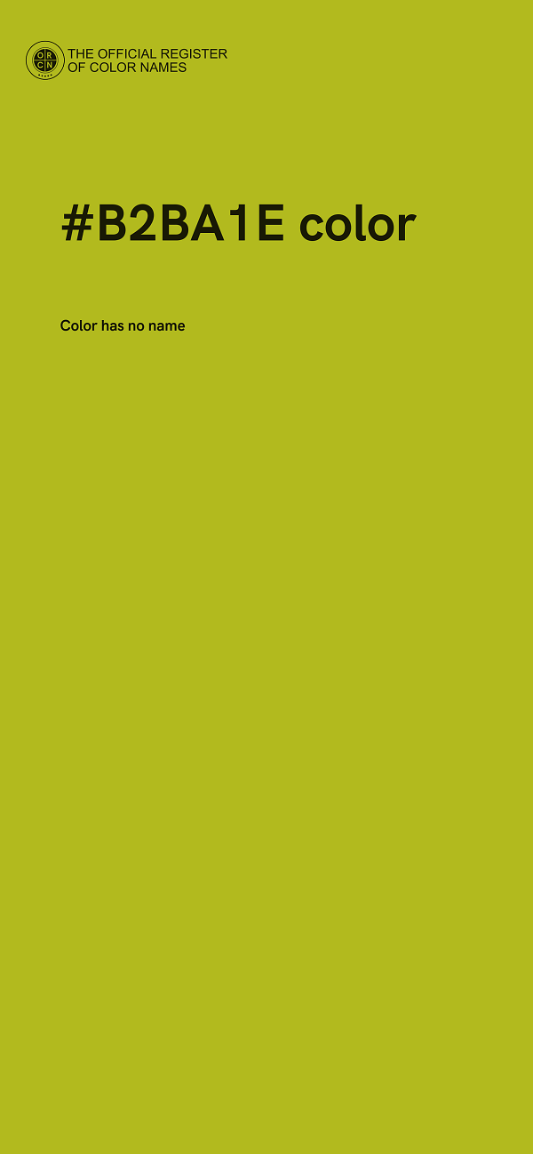 #B2BA1E color image