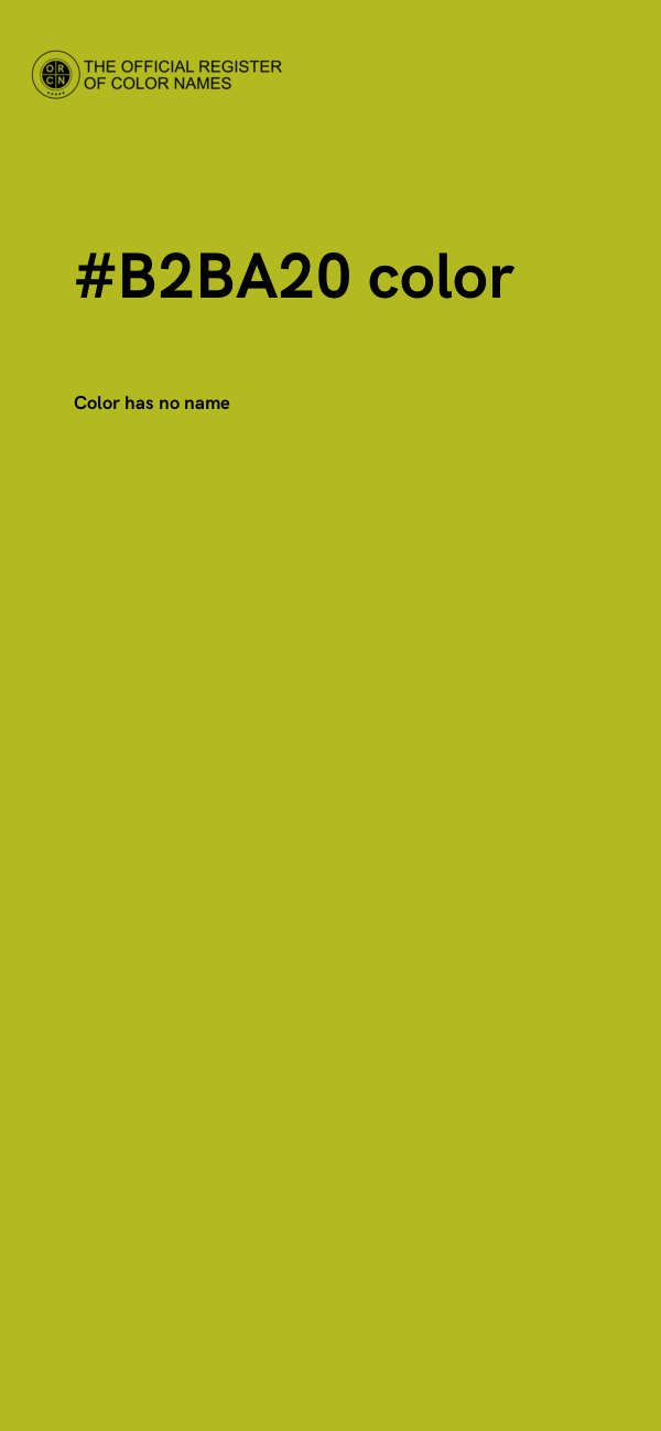 #B2BA20 color image