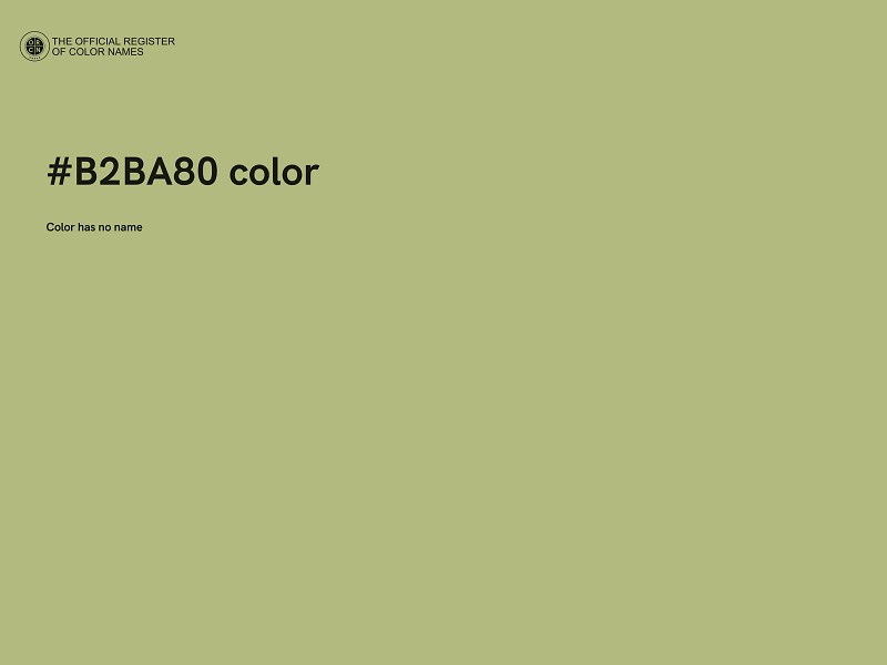 #B2BA80 color image