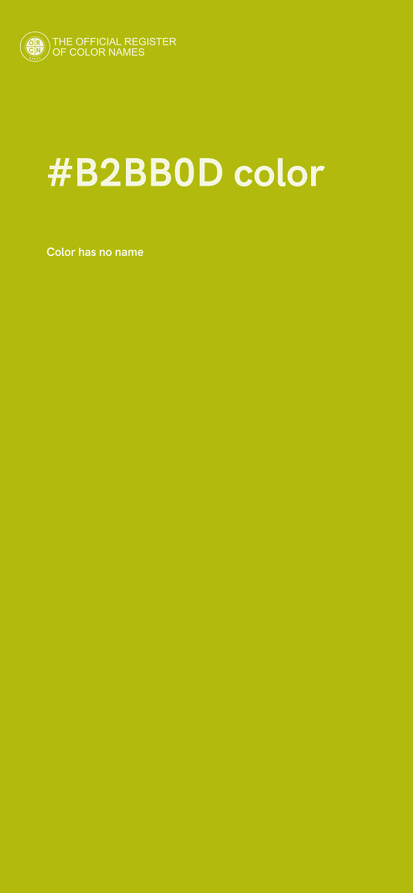#B2BB0D color image