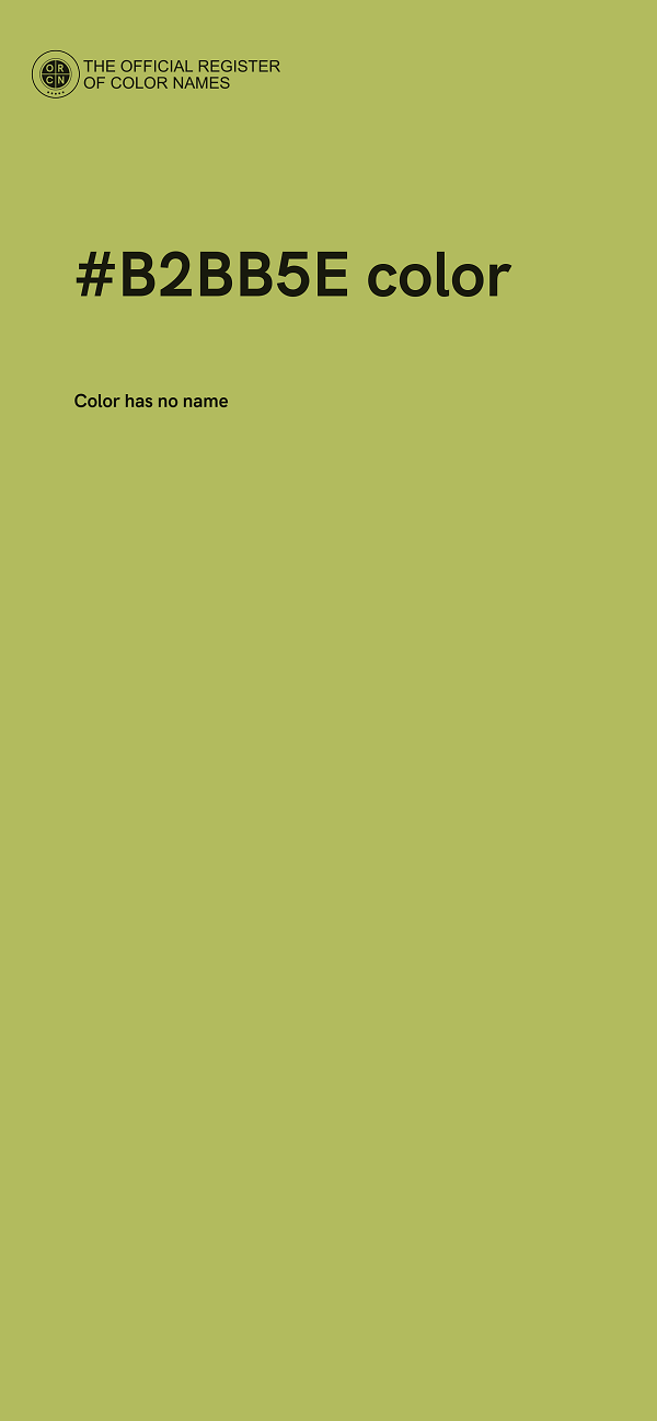 #B2BB5E color image