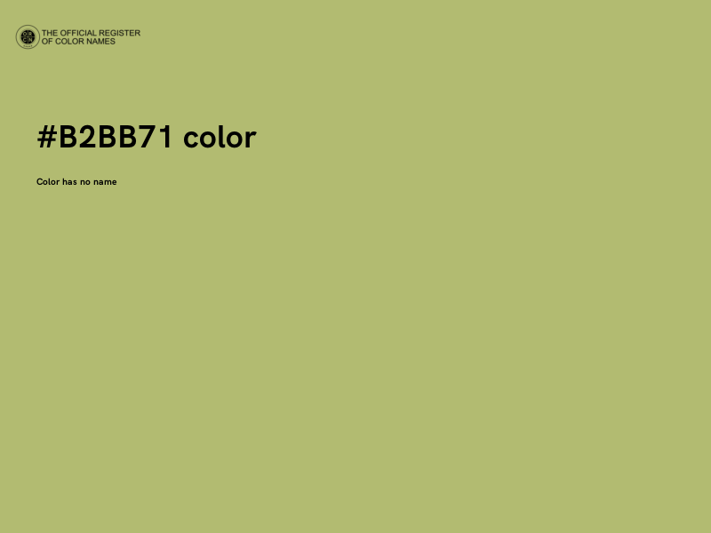 #B2BB71 color image
