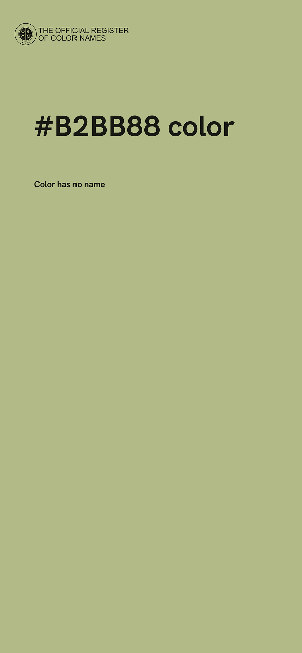 #B2BB88 color image
