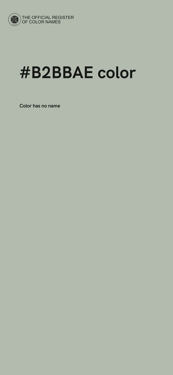 #B2BBAE color image