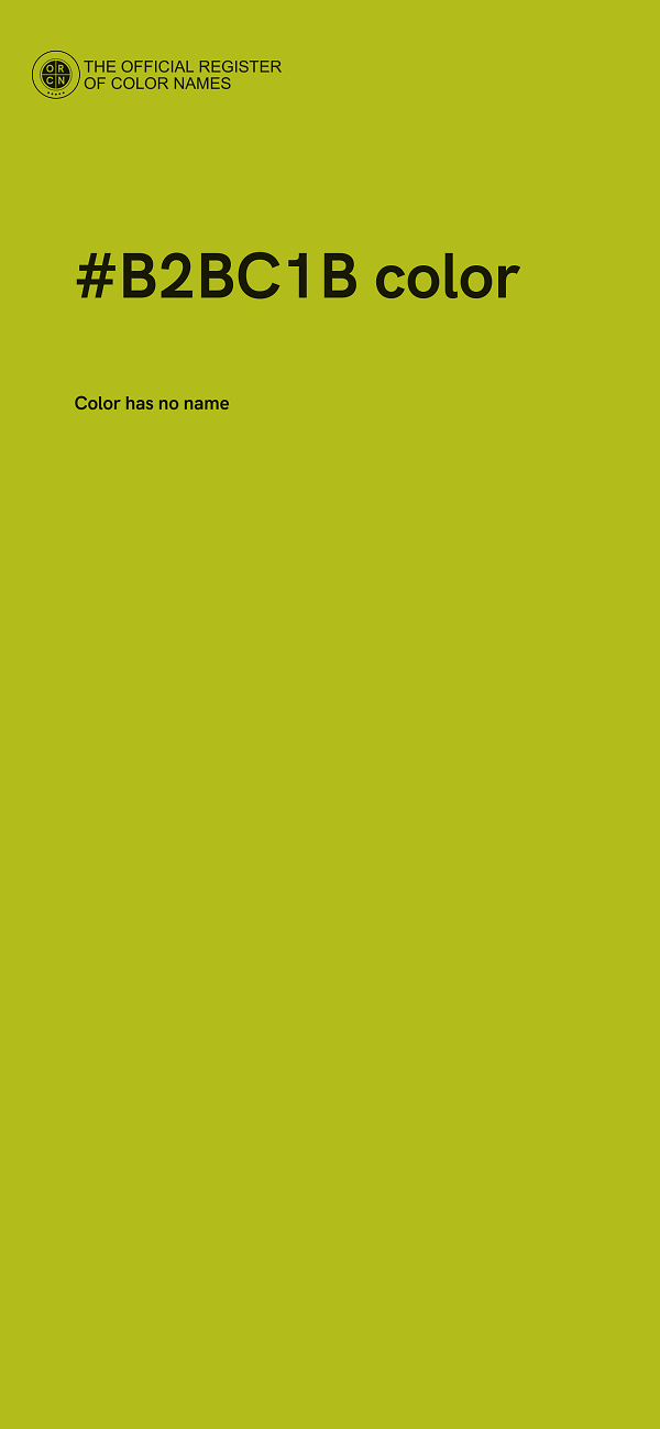 #B2BC1B color image