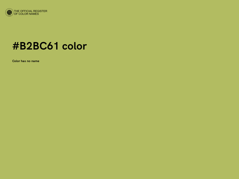 #B2BC61 color image