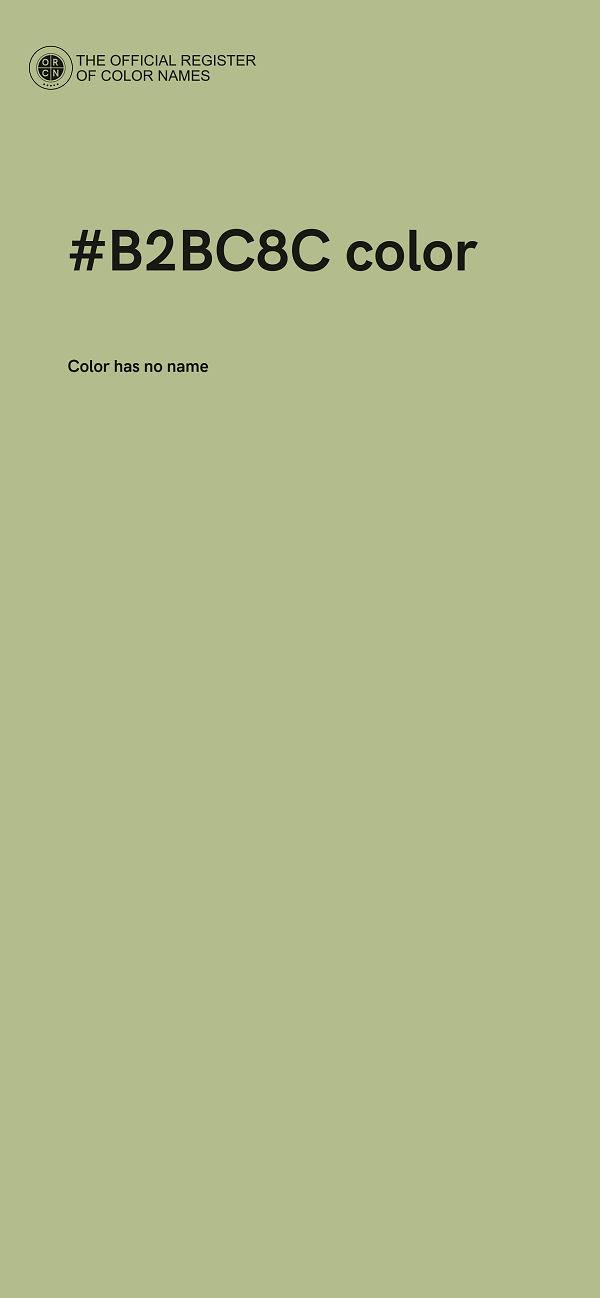 #B2BC8C color image