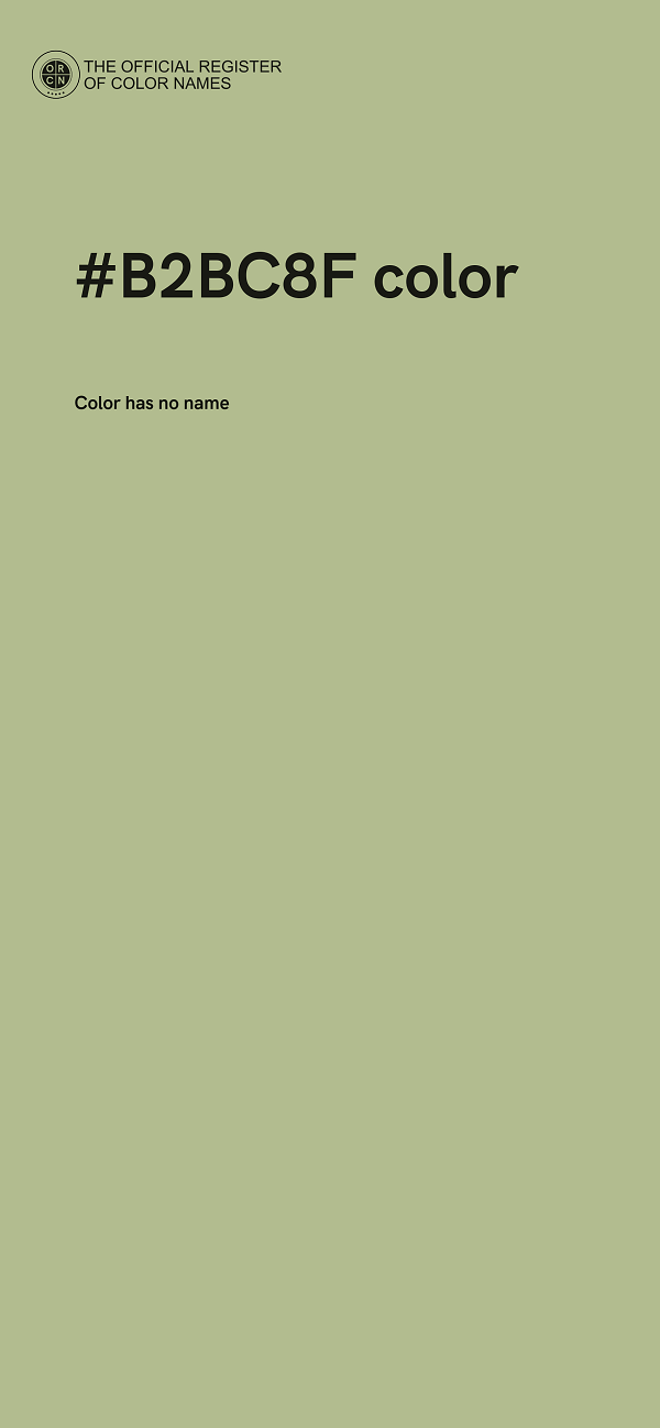 #B2BC8F color image