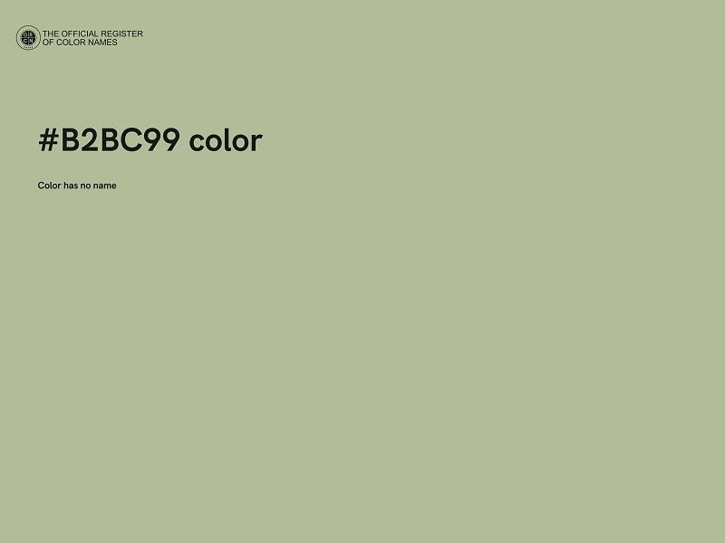 #B2BC99 color image