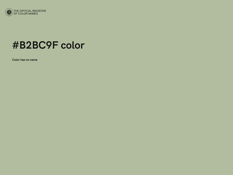 #B2BC9F color image