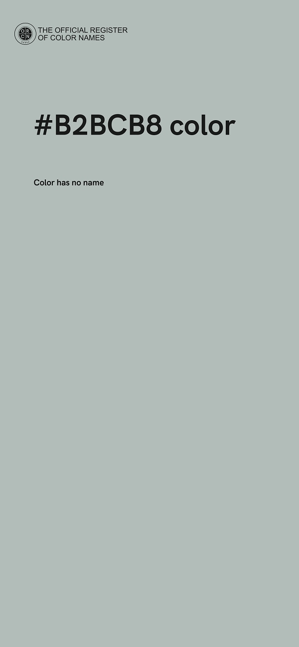 #B2BCB8 color image