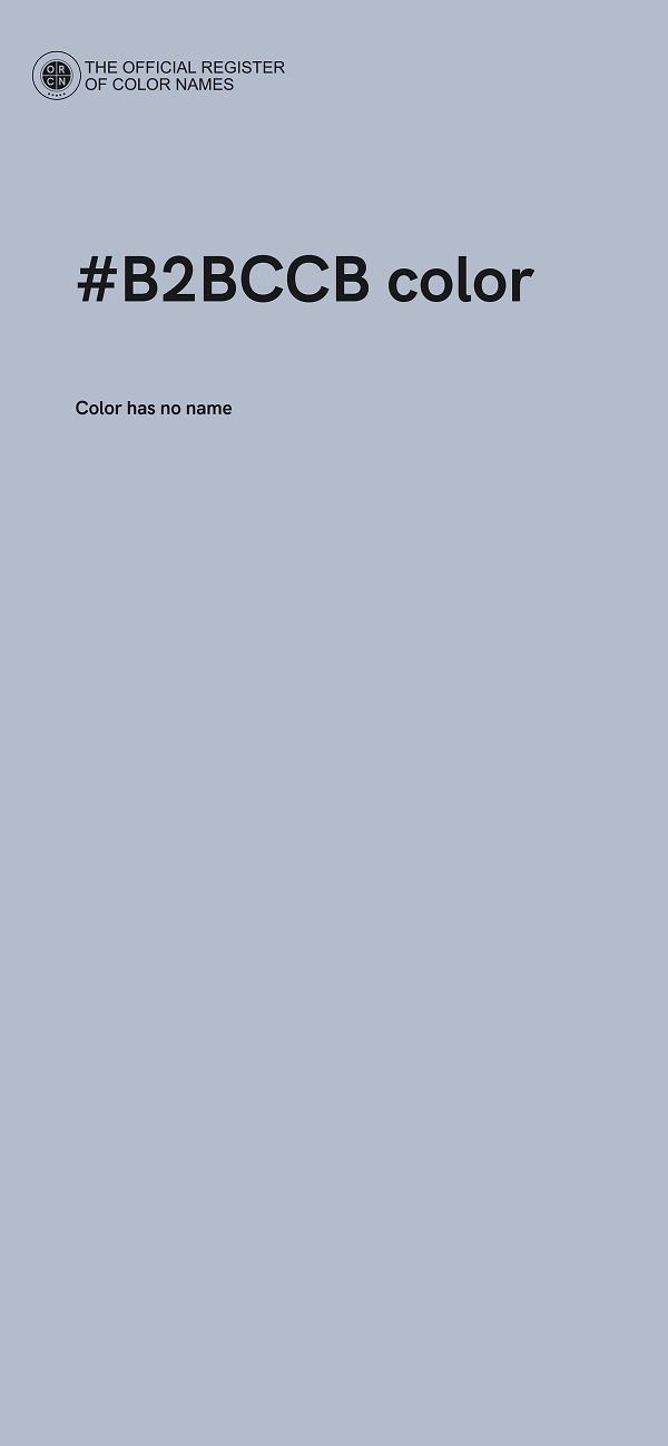 #B2BCCB color image