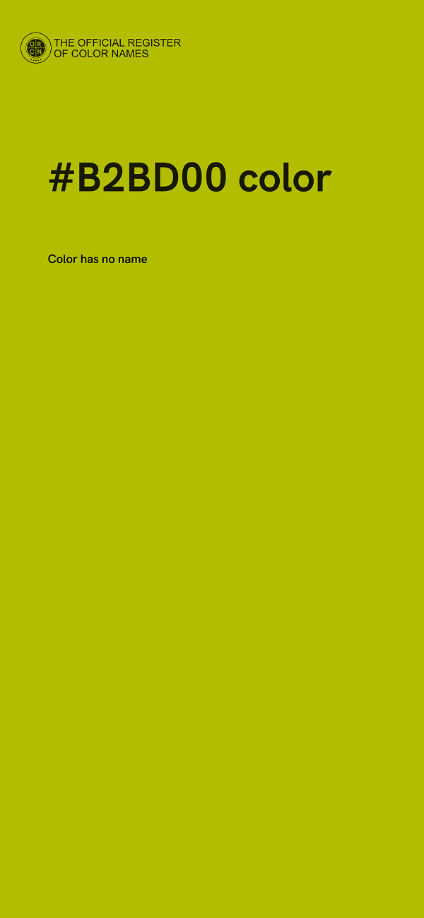 #B2BD00 color image
