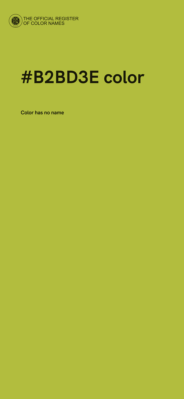 #B2BD3E color image