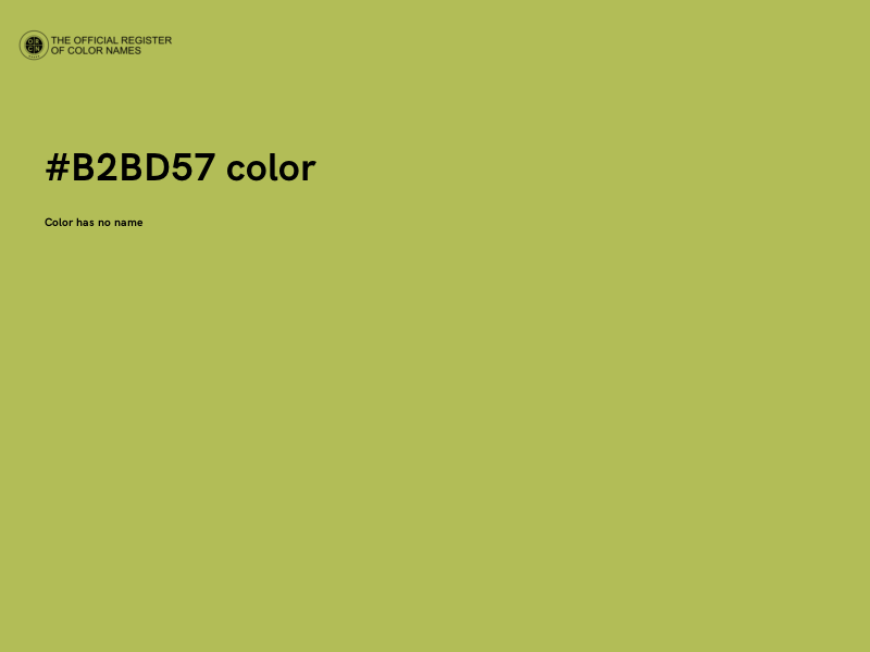 #B2BD57 color image