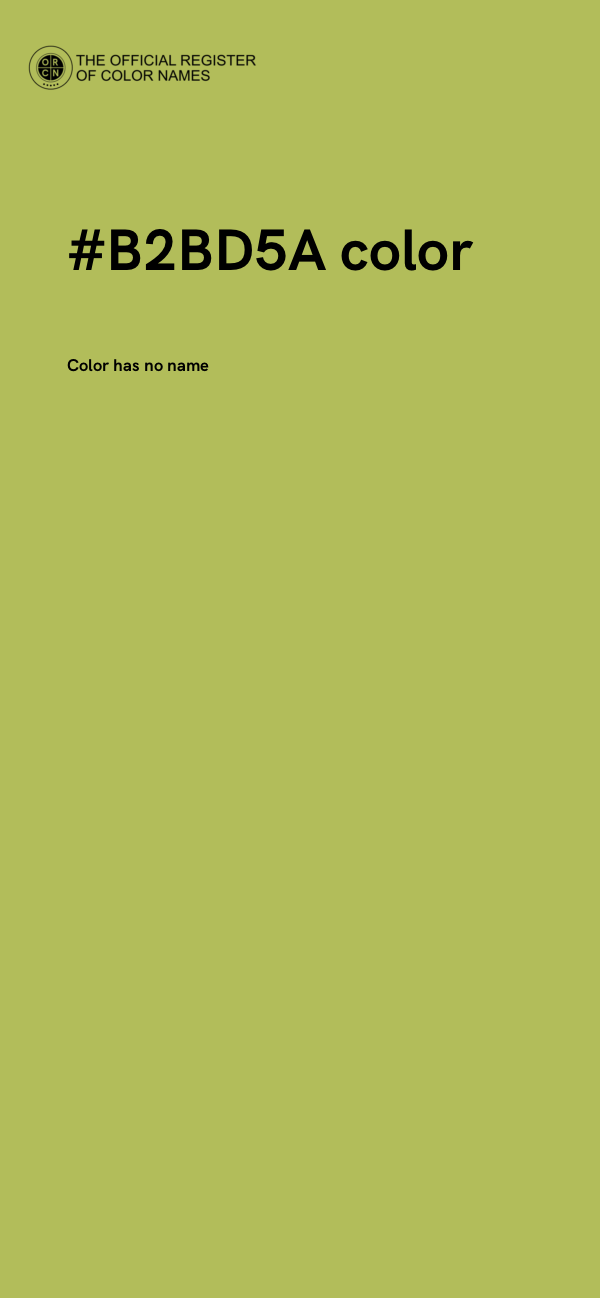 #B2BD5A color image